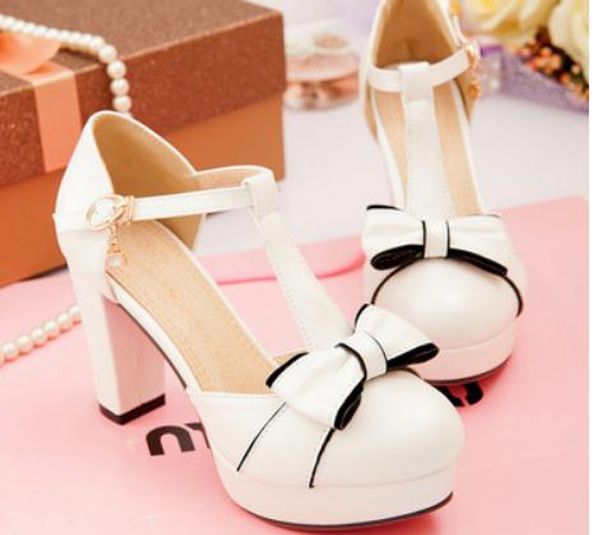2019 women's sandals in summer with new style high heel coarse heel round head waterproof table bowknot @143, Black
2019 women's sandals in summer with new style high heel coarse heel round head waterproof table bowknot @143, Black