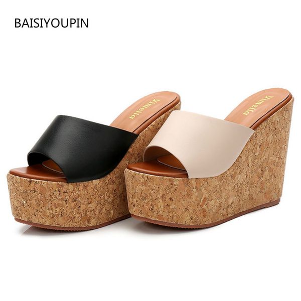 sweet fashion women pumps sliipers concise platform(7cm) summer wedges fitting-room outside party 13cm high heels female slides, Black
sweet fashion women pumps sliipers concise platform(7cm) summer wedges fitting-room outside party 13cm high heels female slides, Black