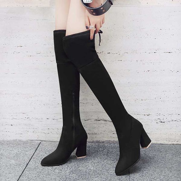 women shoes over the knee boots lace up high heels autumn women shoes winter boots spring bootsbig size 34-43, Black
women shoes over the knee boots lace up high heels autumn women shoes winter boots spring bootsbig size 34-43, Black