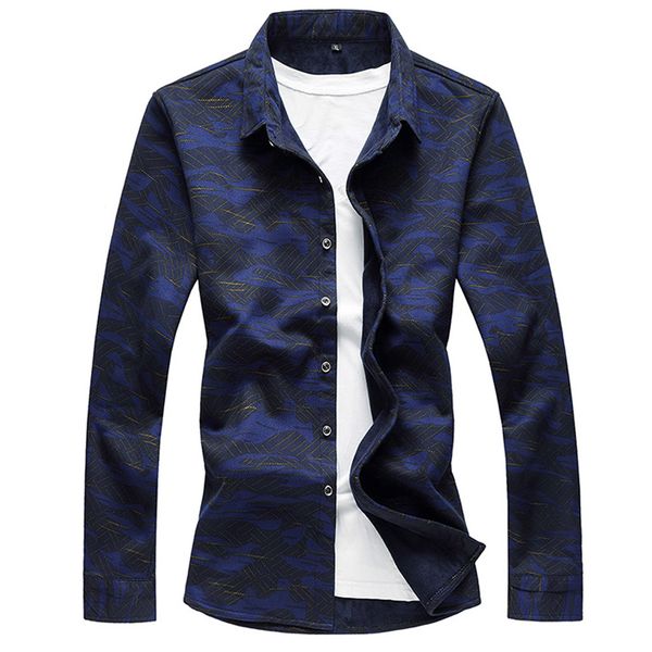 men's autumn plus velvet leisure printing long sleeve shirt blouse hawaiian camisa social masculina plus size chemise homme, White;black
men's autumn plus velvet leisure printing long sleeve shirt blouse hawaiian camisa social masculina plus size chemise homme, White;black