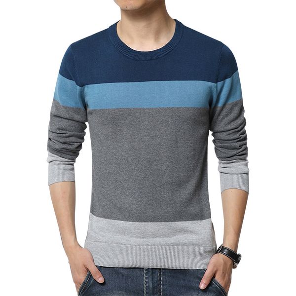autumn casual men's sweater o-neck striped slim fit knittwear mens sweaters pullovers pullover men pull homme, White;black
autumn casual men's sweater o-neck striped slim fit knittwear mens sweaters pullovers pullover men pull homme, White;black