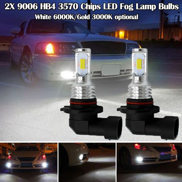 2x9006 hb4 led light bulb 3570 chips led fog lamp bulbs white 6000k/gold 3000k fog driving headlight bulbs light for cars
2x9006 hb4 led light bulb 3570 chips led fog lamp bulbs white 6000k/gold 3000k fog driving headlight bulbs light for cars