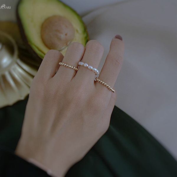 aomu 1pc korea chic natural freshwater pearl rings for women minimalist ring 2020 fashion party wedding jewelry gifts, Golden;silver
aomu 1pc korea chic natural freshwater pearl rings for women minimalist ring 2020 fashion party wedding jewelry gifts, Golden;silver