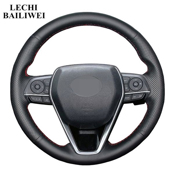 artificial leather diy black hand-sewing car steering wheel cover for crown 2018 avalon 2018-2019 corolla 2018-2019 camry
artificial leather diy black hand-sewing car steering wheel cover for crown 2018 avalon 2018-2019 corolla 2018-2019 camry