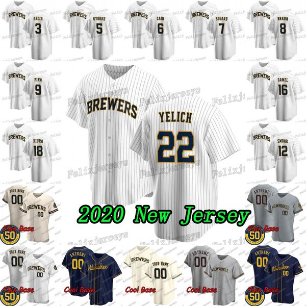 22 christian yelich 2020 ryan braun keston hiura ben gamel justin smoak manny pina eric sogard lorenzo cain jedd gyorko orlando arcia ersey, Blue;black
22 christian yelich 2020 ryan braun keston hiura ben gamel justin smoak manny pina eric sogard lorenzo cain jedd gyorko orlando arcia ersey, Blue;black