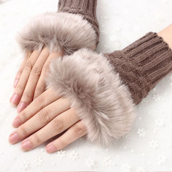 1 pair fashion winter women gloves solid color warm knitting wool mittens warmer ladies half finger gloves, Blue;gray
1 pair fashion winter women gloves solid color warm knitting wool mittens warmer ladies half finger gloves, Blue;gray