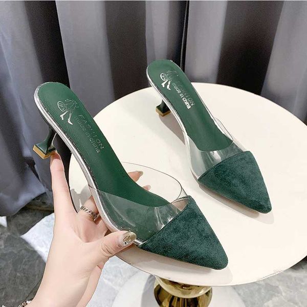 thin heels mules shoes women elegant pointed toe ladies slippers 2020 summer transparent shoes high heel slippers women, Black
thin heels mules shoes women elegant pointed toe ladies slippers 2020 summer transparent shoes high heel slippers women, Black