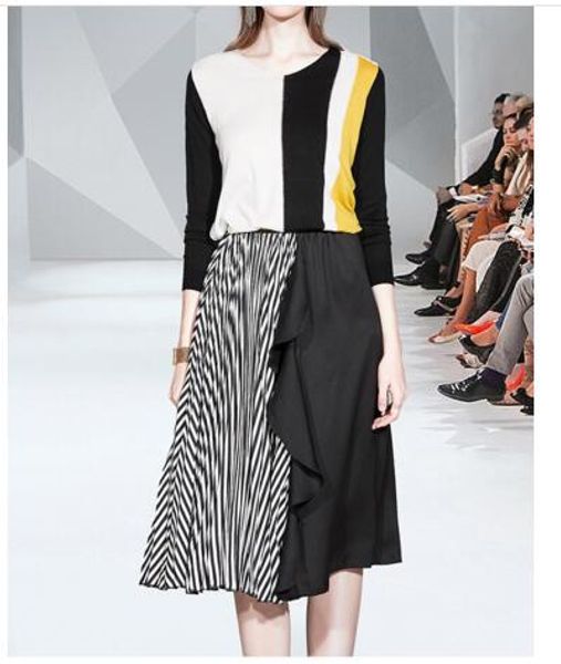 western style suit tide skirt two-piece fashion temperament was thin knit suit, White
western style suit tide skirt two-piece fashion temperament was thin knit suit, White