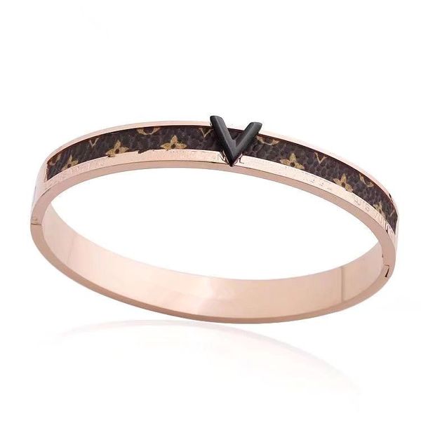 2020 new brand fashion bracelets luxury designer jewelry women bracelets titanium steel v bracelet silver rose gold bracelet, Black
2020 new brand fashion bracelets luxury designer jewelry women bracelets titanium steel v bracelet silver rose gold bracelet, Black