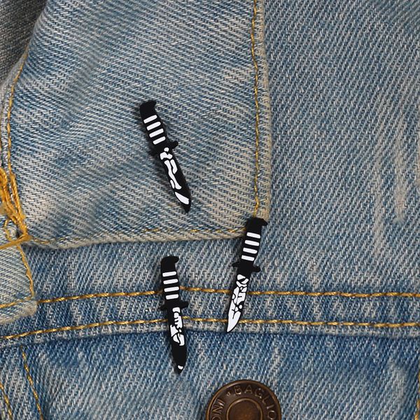 3 style black dark enamel pins brooches badges dagger flower leg lapel jeans leather jackets hats pin accessories jewelry gifts, Gray
3 style black dark enamel pins brooches badges dagger flower leg lapel jeans leather jackets hats pin accessories jewelry gifts, Gray