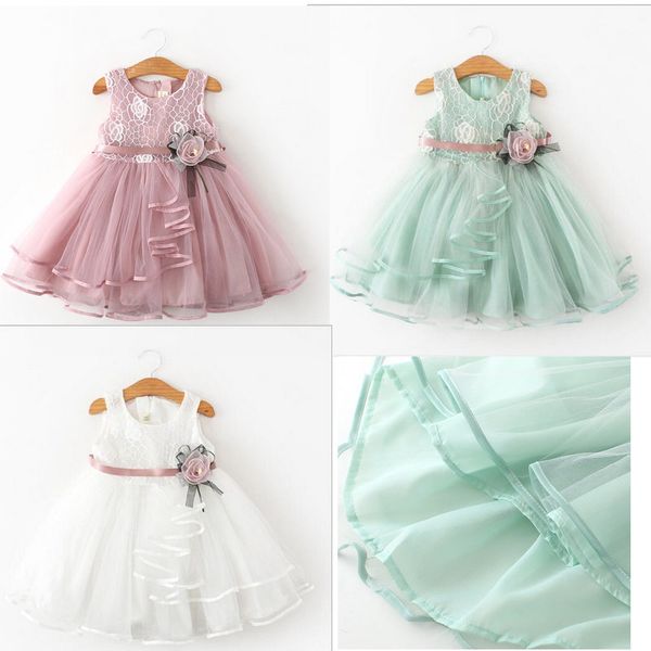 3 colors baby girls lace princess dress 2019 cute sweet soft yarn ruffle pleated vest dresses with ribbon 3d flower kids boutique clothes, Red;yellow
3 colors baby girls lace princess dress 2019 cute sweet soft yarn ruffle pleated vest dresses with ribbon 3d flower kids boutique clothes, Red;yellow