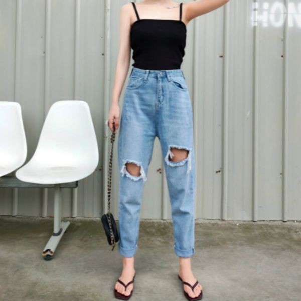 women jeans high waist ripped hole jeans 2020 spring summer clothes blue casual streetweart fashion denim pants
women jeans high waist ripped hole jeans 2020 spring summer clothes blue casual streetweart fashion denim pants