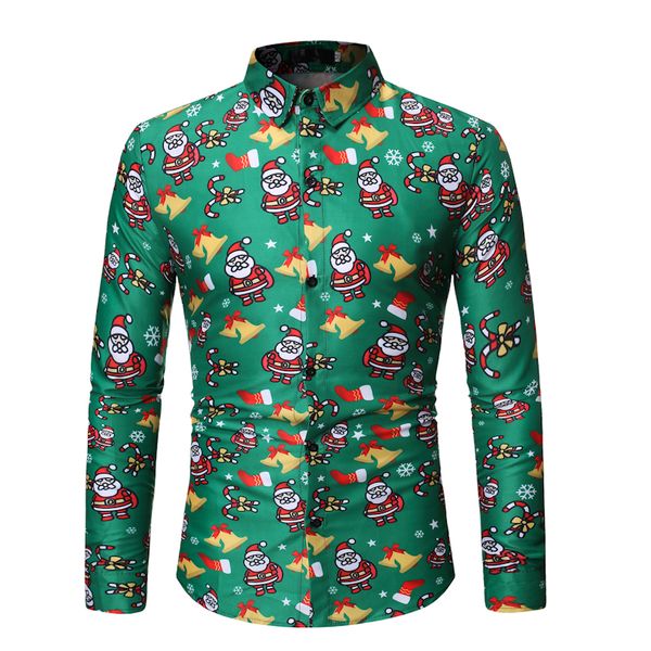 men shirts casual snowflakes santa candy printed christmas male shirts long sleeve xmas new year party chemise men clothes, White;black
men shirts casual snowflakes santa candy printed christmas male shirts long sleeve xmas new year party chemise men clothes, White;black