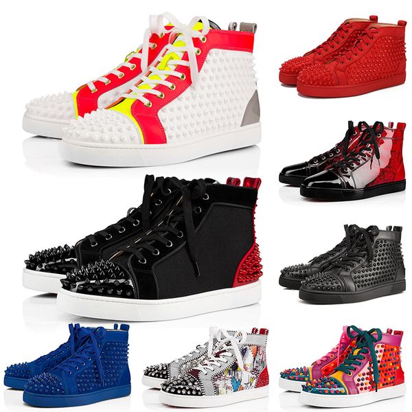 fashion luxury red bottoms mens designer shoes spike suede leather red bottom women flat casual shoes dress party lovers platform sneakers
fashion luxury red bottoms mens designer shoes spike suede leather red bottom women flat casual shoes dress party lovers platform sneakers