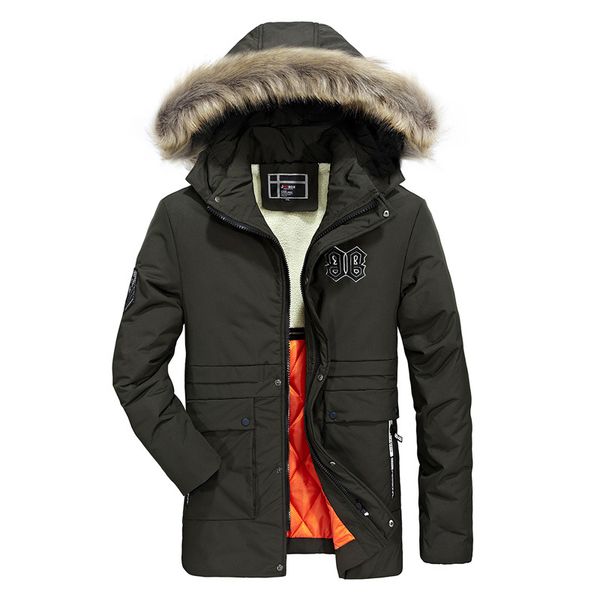 2019 winter new men's cotton clothing fur collar men's cotton padded casual warm jacket parkas, Tan;black
2019 winter new men's cotton clothing fur collar men's cotton padded casual warm jacket parkas, Tan;black
