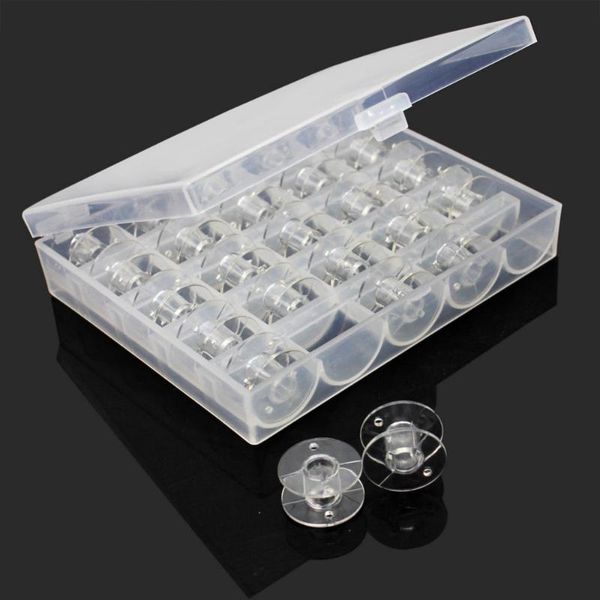 sewing notions & tools 25pcs/set empty bobbins machine spools clear plastic case storage box for -39, Black
sewing notions & tools 25pcs/set empty bobbins machine spools clear plastic case storage box for -39, Black