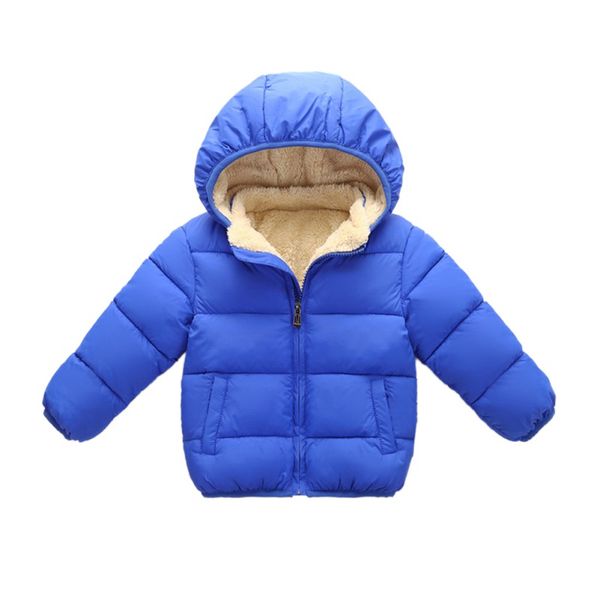 kids winter warm jacket baby boys plus velvet cotton coat toddler girls solid outerwear children ing, Blue;gray
kids winter warm jacket baby boys plus velvet cotton coat toddler girls solid outerwear children ing, Blue;gray