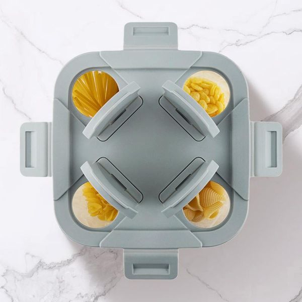 2.3l 4grids plastic grain storage case seal container cereal dispenser household holder kits
2.3l 4grids plastic grain storage case seal container cereal dispenser household holder kits