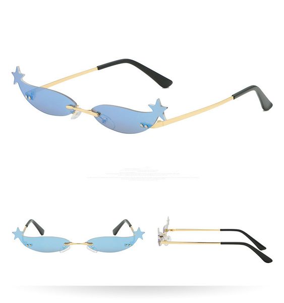 Small star sexy rimless cat eye sun glasses women luxury sunglasses 2019 fashion designer sunglasses small frame sun glasses uv400 9025, White;black
Small star sexy rimless cat eye sun glasses women luxury sunglasses 2019 fashion designer sunglasses small frame sun glasses uv400 9025, White;black