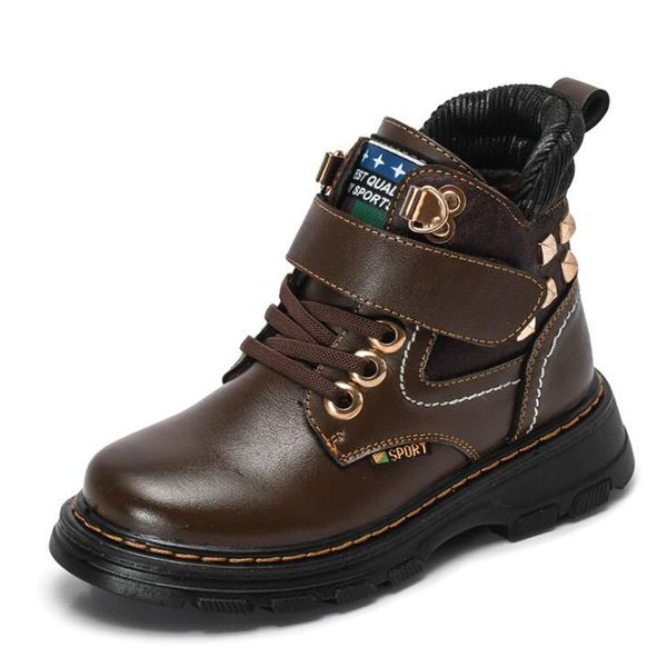 children boots 2019 fashion genuine leather kids martin boots anti slip boys snow hook&loop child warm winter shoes, Black;grey
children boots 2019 fashion genuine leather kids martin boots anti slip boys snow hook&loop child warm winter shoes, Black;grey