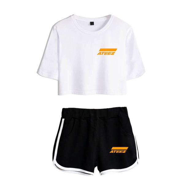 kpop korean team ateez two piece sets shorts+short sleeve t-shirt 2019 harajuku casual summer kpop women sets summer, White
kpop korean team ateez two piece sets shorts+short sleeve t-shirt 2019 harajuku casual summer kpop women sets summer, White