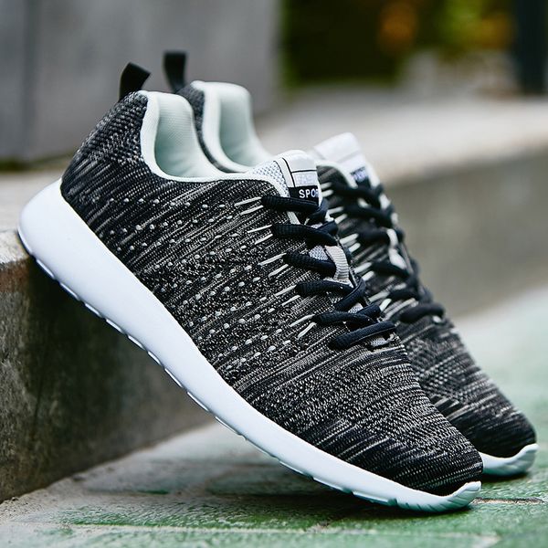 2019 flying mesh ligh slip-on breathable men sneakers comfortable casual slip-on shoes for male boots running man, Black
2019 flying mesh ligh slip-on breathable men sneakers comfortable casual slip-on shoes for male boots running man, Black