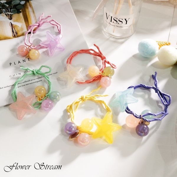 jelly color five-pointed star hair rope knot rope color ball japanese summer tie hair rope rubber band headdress, Pink
jelly color five-pointed star hair rope knot rope color ball japanese summer tie hair rope rubber band headdress, Pink