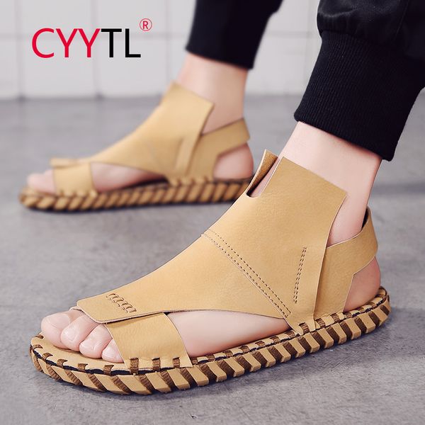 sandals cyytl men fashion beach summer leather open toe shoes platform non-slip slippers hand stiching hommes sapatos masculino, Black
sandals cyytl men fashion beach summer leather open toe shoes platform non-slip slippers hand stiching hommes sapatos masculino, Black