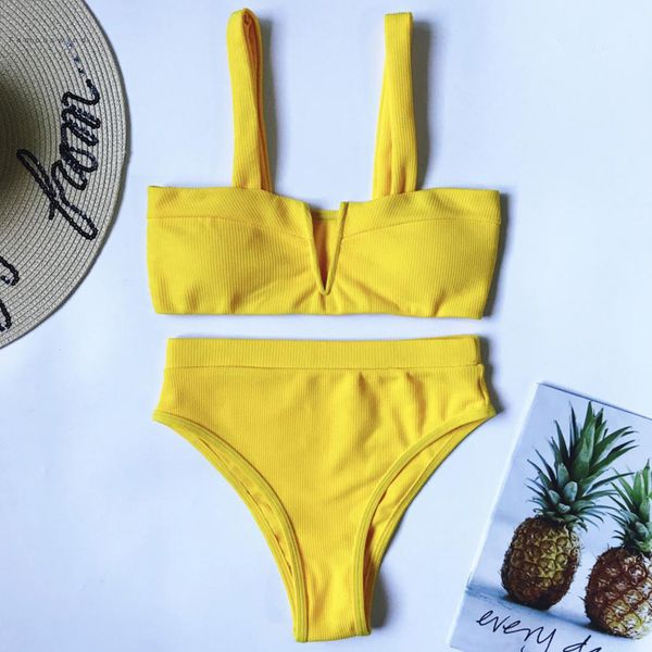 vintage female bikini ribbed swimsuit high waist women v bikinis shape bra swimwear two pieces set bather brazilian bathing suits, White;black
vintage female bikini ribbed swimsuit high waist women v bikinis shape bra swimwear two pieces set bather brazilian bathing suits, White;black
