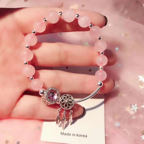ladies pink crystal lucky bracelet, enhance charm with 925 accessories, Golden;silver
ladies pink crystal lucky bracelet, enhance charm with 925 accessories, Golden;silver