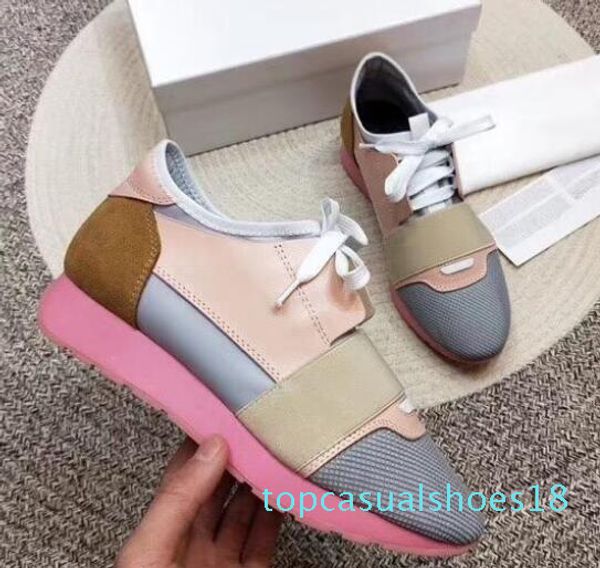 race runner white leather sneakers designer low women men shoes casual kanye west style race runner mesh flats t18, Black
race runner white leather sneakers designer low women men shoes casual kanye west style race runner mesh flats t18, Black