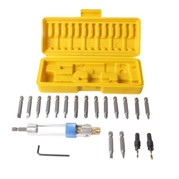 1 set half time drill 20 bits high speed steel drill driver double use hand screwdriver head with case multi-functional tools
1 set half time drill 20 bits high speed steel drill driver double use hand screwdriver head with case multi-functional tools