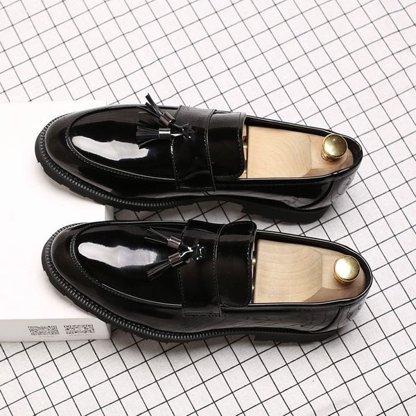 italian flats 37-48 dress men's retro formal loafers business oxfords men plus size style shoes tassel footwear xxgkl, Black
italian flats 37-48 dress men's retro formal loafers business oxfords men plus size style shoes tassel footwear xxgkl, Black