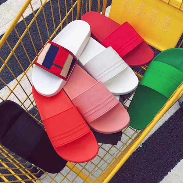 2019 luxury designer rubber slide sandal for men and women designer slippers bright colorful beach women flip flops slippers casual shoes, Black
2019 luxury designer rubber slide sandal for men and women designer slippers bright colorful beach women flip flops slippers casual shoes, Black