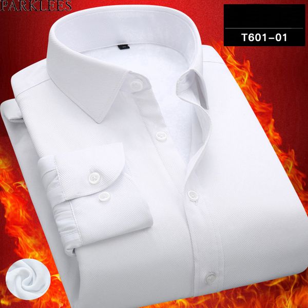 white winter shirts men slim fit chemise homme thicken warm wool mens dress shirts casual long sleeve camisa for business men, White;black
white winter shirts men slim fit chemise homme thicken warm wool mens dress shirts casual long sleeve camisa for business men, White;black