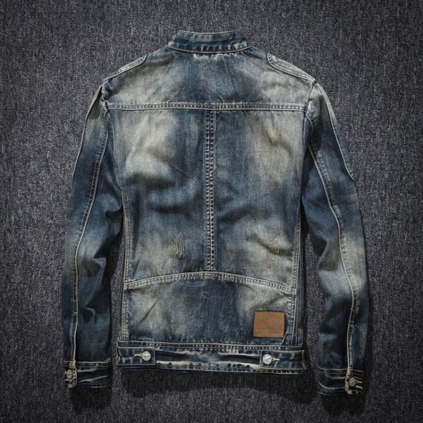 mens denim coat street stand collar zipper biker style cowboy long sleeve jacket classic vintage hip hop jean jacket outwear, Black;brown
mens denim coat street stand collar zipper biker style cowboy long sleeve jacket classic vintage hip hop jean jacket outwear, Black;brown