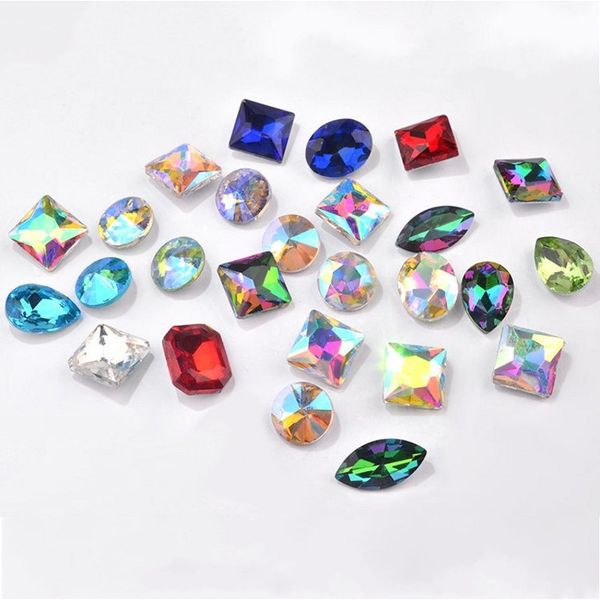 1 box of 36pcs mixed shapes and sizes rhinestone glass crytsal stones faceted point back rhinestones for diy jewelry making nr30, Silver;gold
1 box of 36pcs mixed shapes and sizes rhinestone glass crytsal stones faceted point back rhinestones for diy jewelry making nr30, Silver;gold