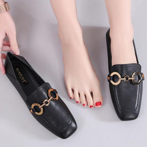 women flats shoes slip on loafers brand leather shoes fashion slipper square toe office lady shoe casual moccasins zapatos mujer, Black
women flats shoes slip on loafers brand leather shoes fashion slipper square toe office lady shoe casual moccasins zapatos mujer, Black