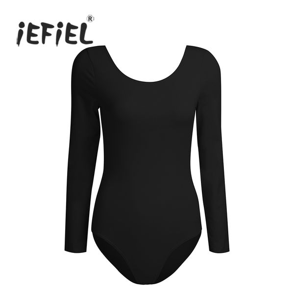 iefiel new black women long sleeves gymnastics formal ballet dance leotard professional ballet dress for stage performance, Black;red
iefiel new black women long sleeves gymnastics formal ballet dance leotard professional ballet dress for stage performance, Black;red