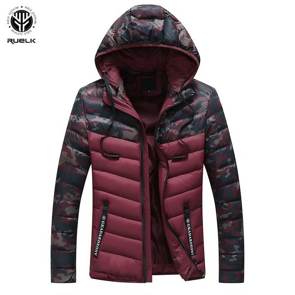 ruelk 2018 winter men jacket casual male warm parka thickening outwear color matching striped windproof cotton coat, Black
ruelk 2018 winter men jacket casual male warm parka thickening outwear color matching striped windproof cotton coat, Black