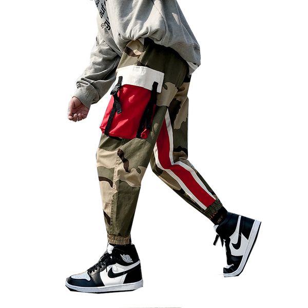 hip hop cargo pants men color block camo men pants harajuku streetwear camouflage streetwear, Black
hip hop cargo pants men color block camo men pants harajuku streetwear camouflage streetwear, Black