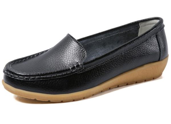 women's shoes leather non-slip soft bottom women flats casual shoes 1090, Black
women's shoes leather non-slip soft bottom women flats casual shoes 1090, Black