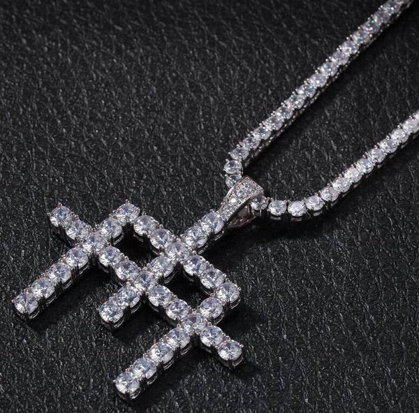hip-hop zircon cross combination pendant super cross splicing pendant european and american new fashionable men's accessories, Silver
hip-hop zircon cross combination pendant super cross splicing pendant european and american new fashionable men's accessories, Silver