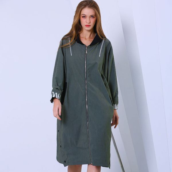 lanmrem green hooded long-sleeved printed buckled slit slim windbreaker woman casual simple fashion 2020 spring coat new td033, Tan;black
lanmrem green hooded long-sleeved printed buckled slit slim windbreaker woman casual simple fashion 2020 spring coat new td033, Tan;black