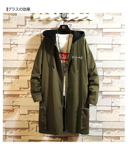 mens autumn casual long jacket trench coats men fashion hooded solid elastic windbreaker pocket trench jackets male clothing, Tan;black
mens autumn casual long jacket trench coats men fashion hooded solid elastic windbreaker pocket trench jackets male clothing, Tan;black