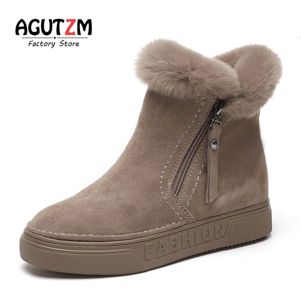 boots 2021 winter women shoes suede leather plush warm ankle snow flat with zipper non-slip ladies big size 35-40 q1, Black
boots 2021 winter women shoes suede leather plush warm ankle snow flat with zipper non-slip ladies big size 35-40 q1, Black