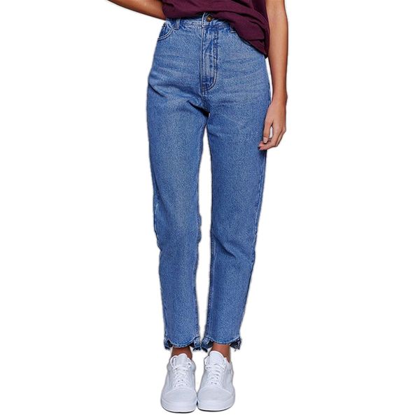 new streetwear vintage fashion women washed denim pencil pants high waist buttons boyfriend style loose straight denim jeans, Blue
new streetwear vintage fashion women washed denim pencil pants high waist buttons boyfriend style loose straight denim jeans, Blue