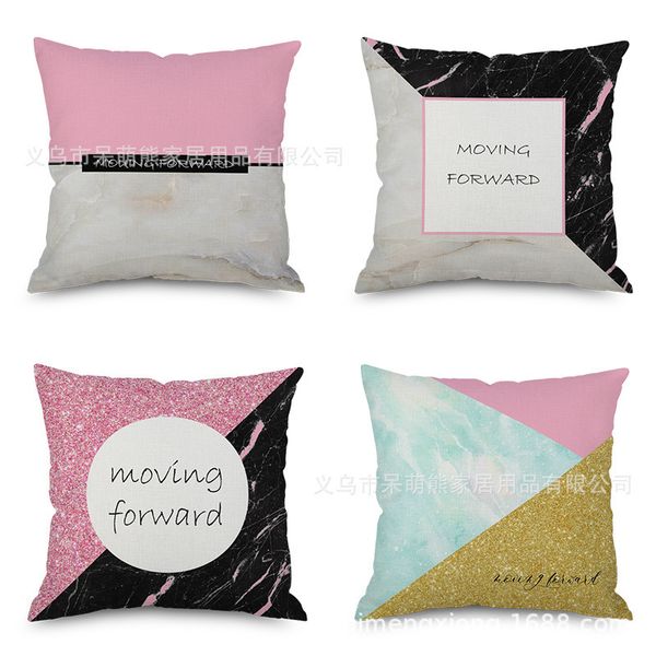 pink colour flax pillow marble decorative pattern embrace pillow case fashion concise automobile sofa back cushion cushion pillow factory
pink colour flax pillow marble decorative pattern embrace pillow case fashion concise automobile sofa back cushion cushion pillow factory