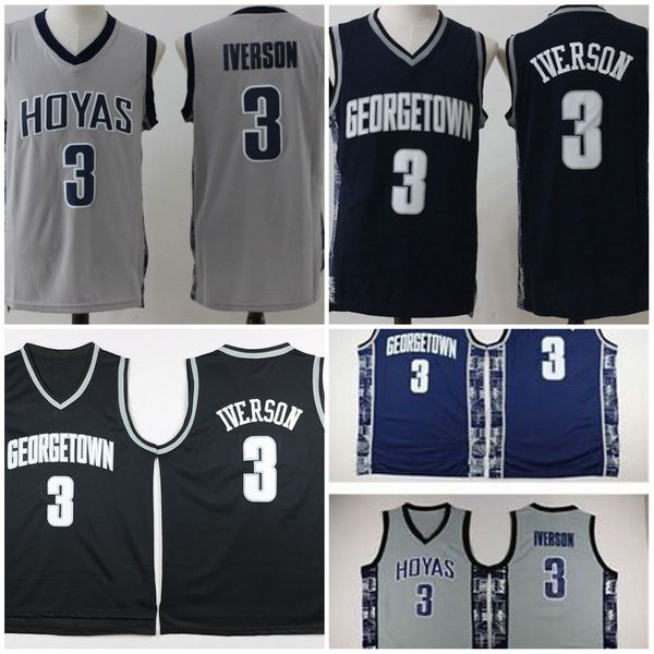3 Allen Iverson University Georgetown Hoyas Jerseys NCAA Men College Basketball Jersey Sport Cheap S-XXL Blue Grey Black
3 Allen Iverson University Georgetown Hoyas Jerseys NCAA Men College Basketball Jersey Sport Cheap S-XXL Blue Grey Black