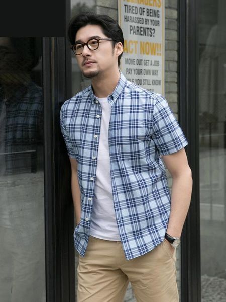 2020 new arrival fashion summer short sleeve shirt men cotton youth casual shirts plaid single breasted plus size mlxl2xl-5xl6xl, White;black
2020 new arrival fashion summer short sleeve shirt men cotton youth casual shirts plaid single breasted plus size mlxl2xl-5xl6xl, White;black